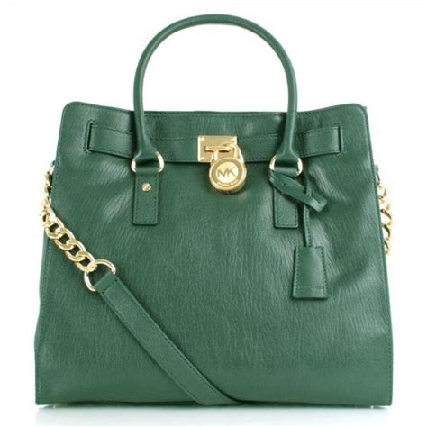 michael kors hamilton large soft leather forrestgreen|michael kors hamilton tote bag.